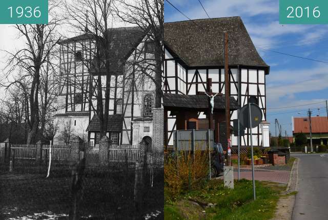 Vorher-Nachher-Bild von Wierzbica Górna zwischen 1936 und 26.04.2016