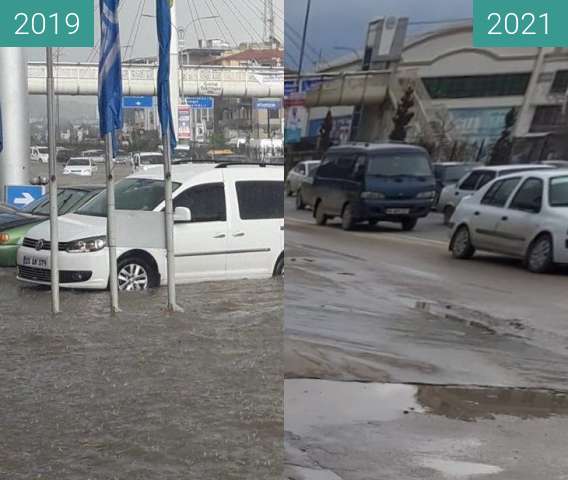 Vorher-Nachher-Bild von Flood in Elazig (wide) zwischen 20.06.2019 und 2021