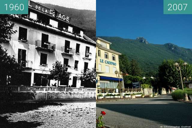 Vorher-Nachher-Bild von Hôtel de la Plage - Résidence de la Plage zwischen 1960 und 19.05.2007