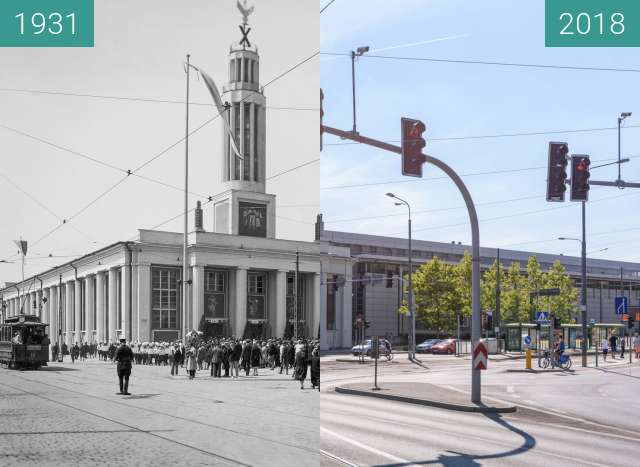 Vorher-Nachher-Bild von Ulica Głogowska zwischen 1931 und 2018