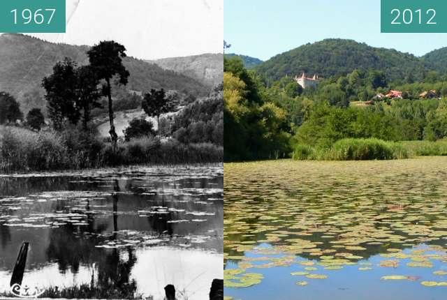 Vorher-Nachher-Bild von Le Chateau depuis l'Etang zwischen 1967 und 2012