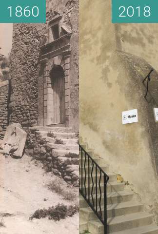 Image avant-après de musée saint chamas entre 1860 et 2018