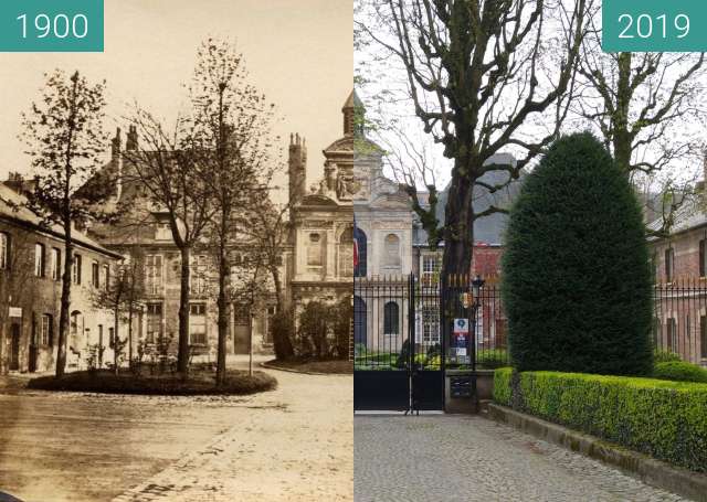 Image avant-après de Fort Saint-Sauveur entre 1900 et 6 avr. 2019