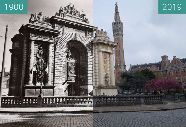 Image avant-après de Porte de Paris entre 1900 et 6 avr. 2019