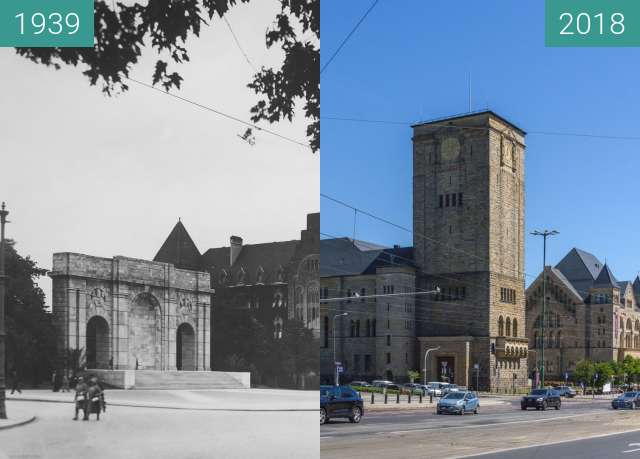 Vorher-Nachher-Bild von Ulica Św. Marcin zwischen 1939 und 2018