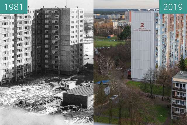 Vorher-Nachher-Bild von Osiedle Jana III Sobieskiego zwischen 1981 und 2019