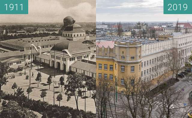 Vorher-Nachher-Bild von Ulica Bukowska, Wystawa Wschodnioniemiecka zwischen 1911 und 07.03.2019