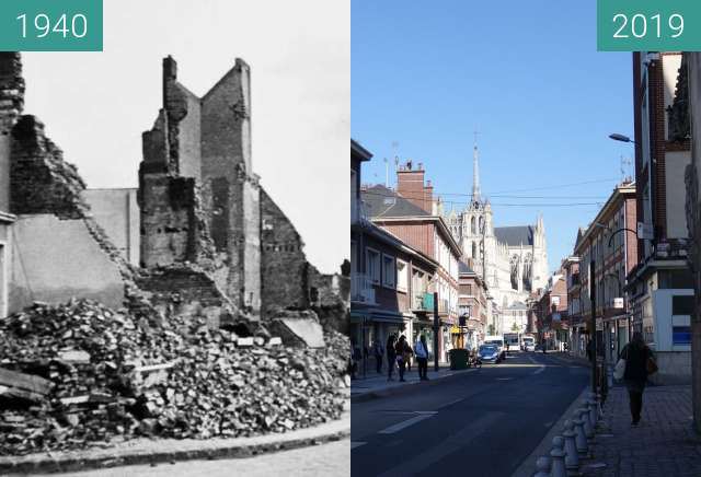 Image avant-après de Rue des Chaudronniers entre 1940 et 13 mai 2019