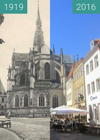 Image avant-après de St. Mary's Church entre 1919 et 31 août 2016