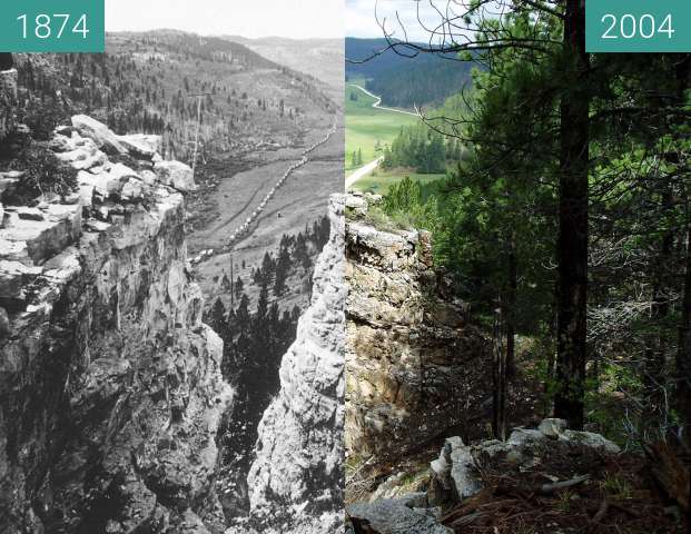 Before-and-after picture of Custer's army, 1874 between 1874-Jul-26 and 2004-Jul-24