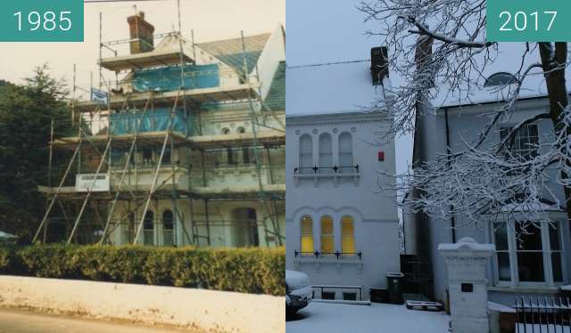 Vorher-Nachher-Bild von Granville House Swindon zwischen 1985 und 10.12.2017