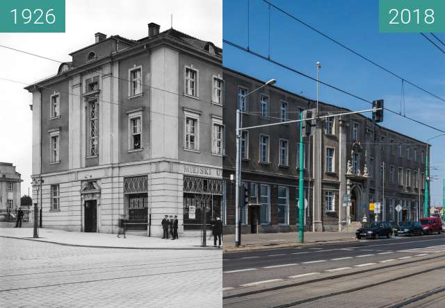 Vorher-Nachher-Bild von Ulica Głogowska zwischen 1926 und 2018