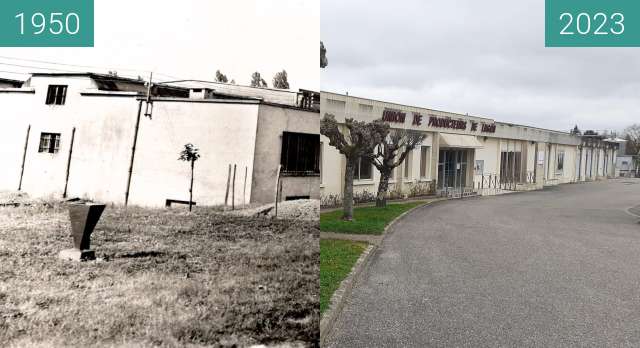 Image avant-après de Cave coopérative de Lugon entre 1950 et 19 fév. 2023