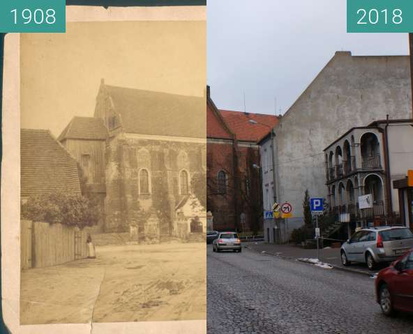 Vorher-Nachher-Bild von St. Florian church zwischen 1908 und 16.02.2018