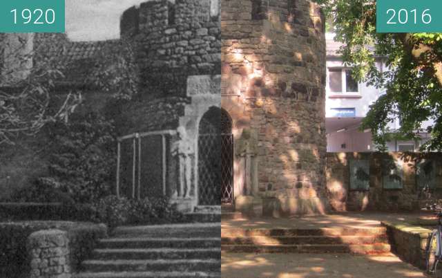 Before-and-after picture of War Memorial between 1920 and 2016-Aug-27