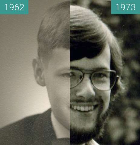 Vorher-Nachher-Bild von vom Schüler zum Studenten zwischen 1962 und 1973