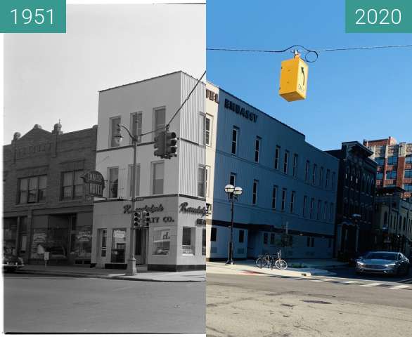 Image avant-après de Embassy Hotel, Ann Arbor entre 20 oct. 1951 et 12 juil. 2020