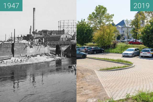 Vorher-Nachher-Bild von Stare koryto Warty zwischen 1947 und 2019