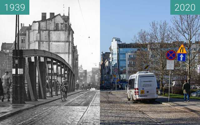 Vorher-Nachher-Bild von Most Chwaliszewski zwischen 1939 und 2020