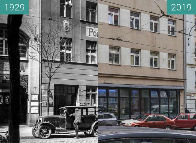 Vorher-Nachher-Bild von Ulica Mielżyńskiego zwischen 1929 und 15.11.2019