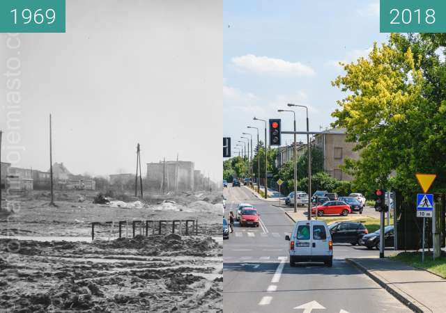 Vorher-Nachher-Bild von Ulica Zagonowa zwischen 1969 und 2018