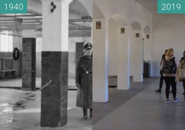 Vorher-Nachher-Bild von Dachau zwischen 1940 und 14.02.2019