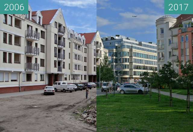 Vorher-Nachher-Bild von Poznań ulica Szyperska  zwischen 2006 und 2017