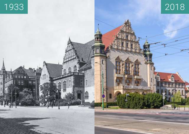 Vorher-Nachher-Bild von Ulica Św. Marcin zwischen 1933 und 2018