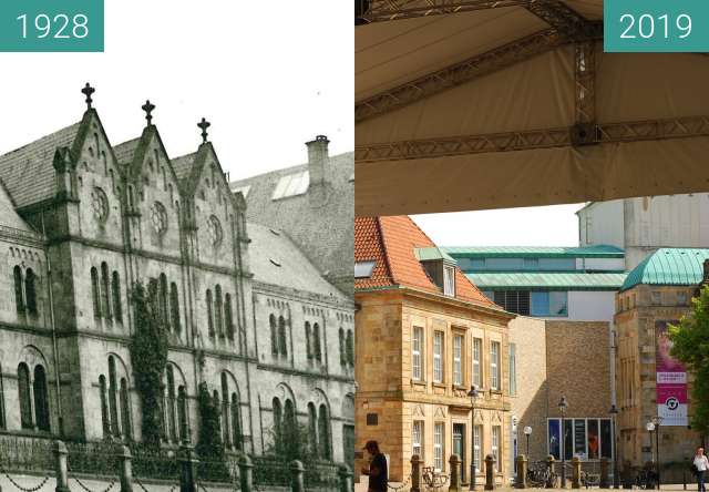 Before-and-after picture of Forum  am Dom between 1928 and 2019-Jun-22