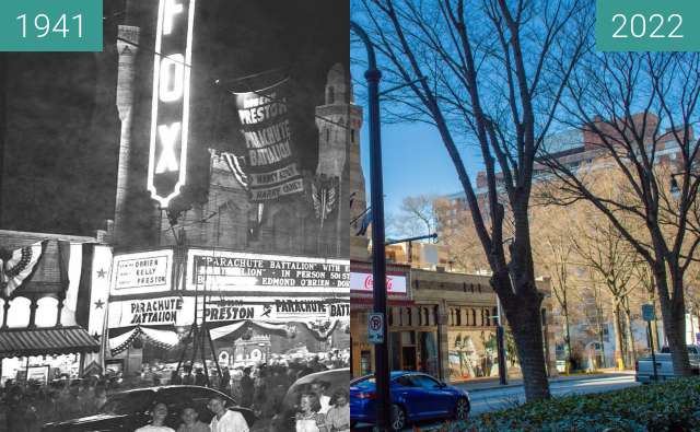 Image avant-après de Fox Theatre entre 08.1941 et 14 fév. 2022