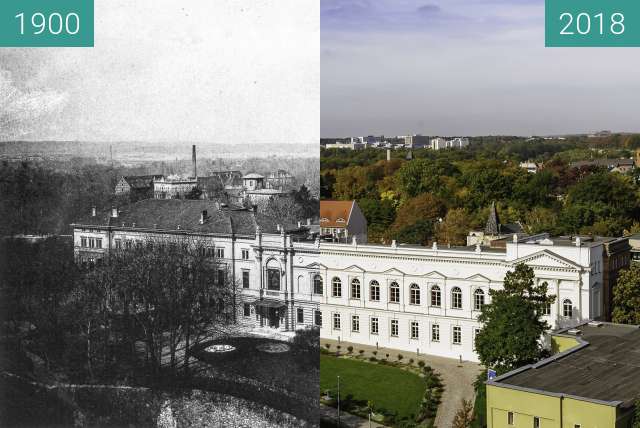 Before-and-after picture of Leopoldina between 1900 and 2018