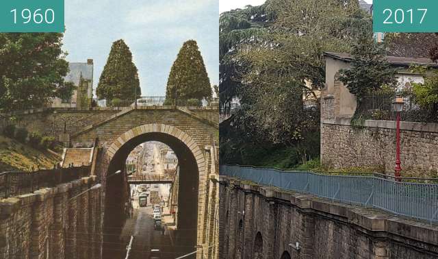 Image avant-après de Tunnel Wilbur Wright entre 1960 et 26 oct. 2017