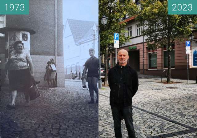 Vorher-Nachher-Bild von Ilmenau 1973 zwischen 1973 und 24.09.2023