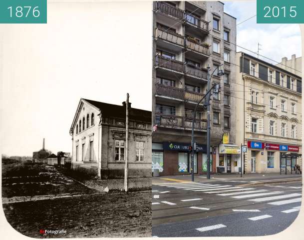 Image avant-après de Rudzinski's House entre 1876 et 2015