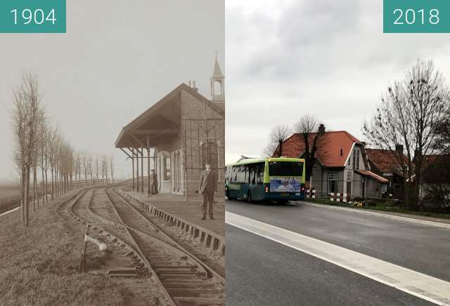 Vorher-Nachher-Bild von Tram station Schermerhorn zwischen 1904 und 17.12.2018