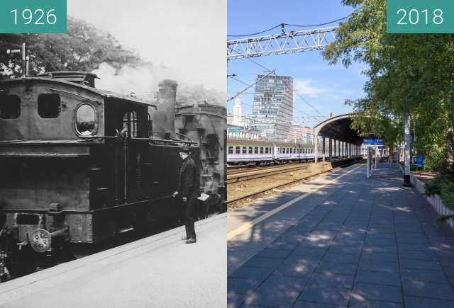 Vorher-Nachher-Bild von Dworzec Letni zwischen 1926 und 2018