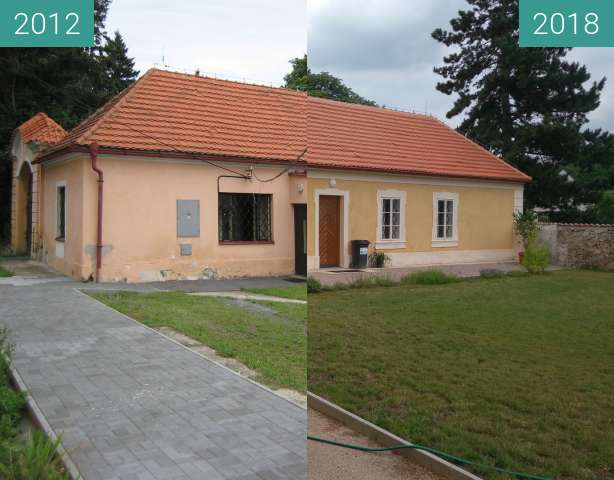 Image avant-après de Panenské Břežany entre 13 juil. 2012 et 14 juin 2018