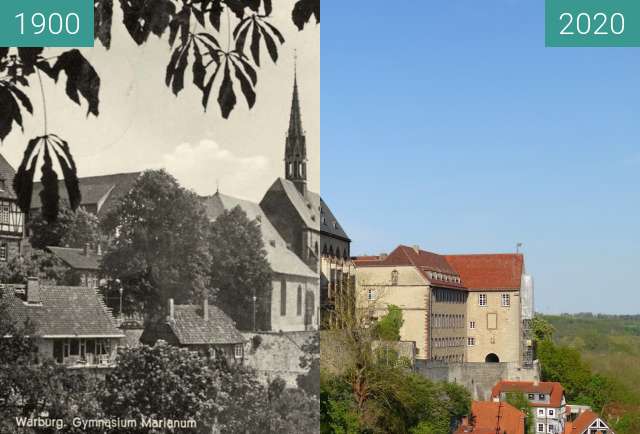 Image avant-après de Marianum School Warburg entre 1900 et 26 avr. 2020