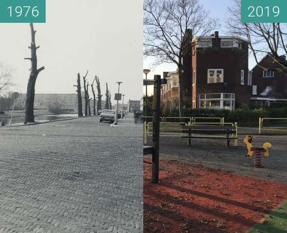 Image avant-après de Rippingstraat 1976 - 2019 entre 1976 et 4 déc. 2019