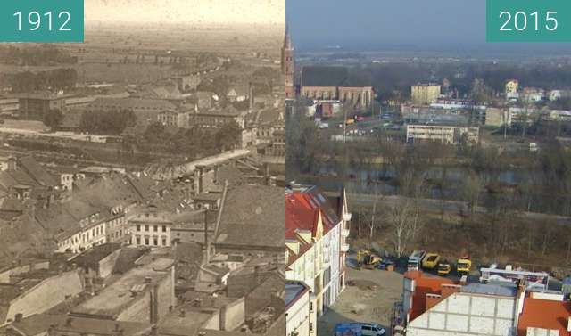 Vorher-Nachher-Bild von View from town hall's tower zwischen 1912 und 2015