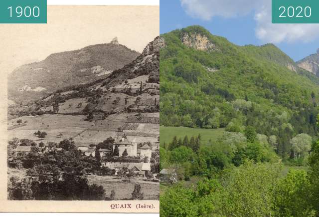 Vorher-Nachher-Bild von Quaix en Chartreuse - Le Château zwischen 1900 und 23.04.2020