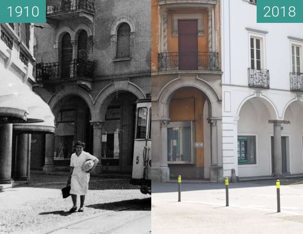 Vorher-Nachher-Bild von TRAM a Mendrisio zwischen 1910 und 01.06.2018