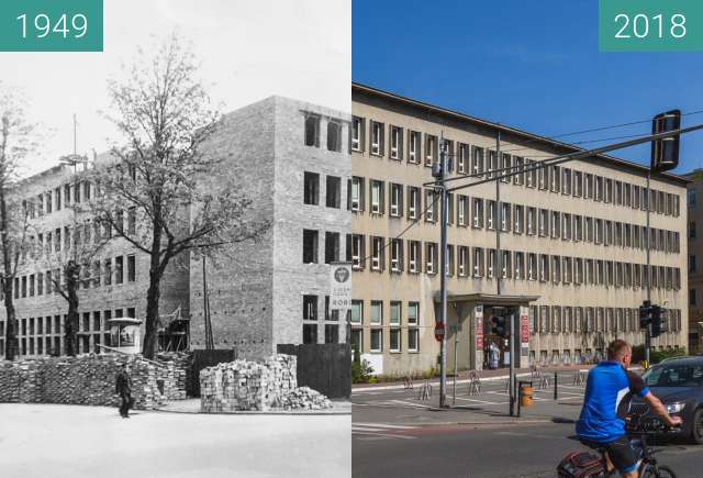 Vorher-Nachher-Bild von Ulica Libelta zwischen 1949 und 2018