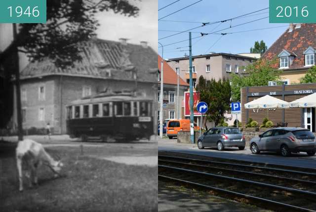 Vorher-Nachher-Bild von Wielkpolska Alley, 1946 zwischen 1946 und 2016