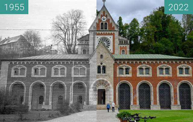 Image avant-après de Bad Reichenhall - Alte Saline entre 1955 et 10 sep. 2022