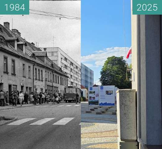 Image avant-après de Polkowice entre 1984 et 2025
