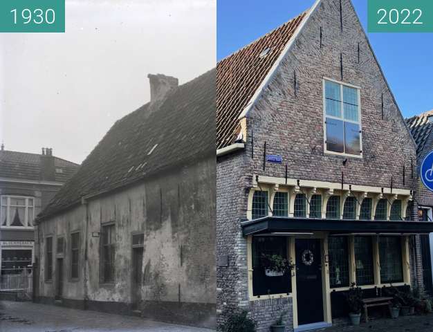 Before-and-after picture of Geest ca. 1930-2022 between 1930 and 2022-Jan-12