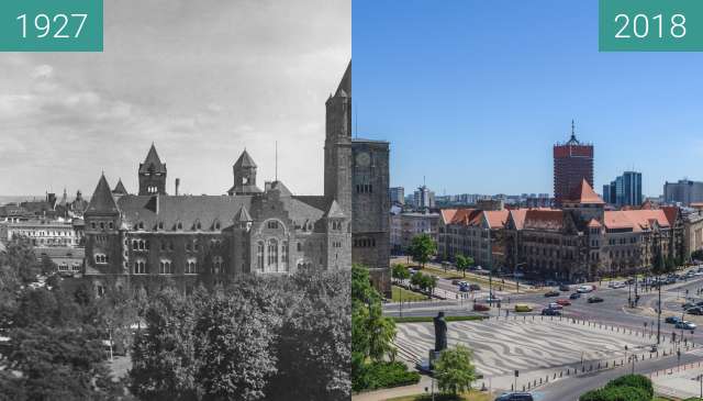 Vorher-Nachher-Bild von Ulica Św. Marcin zwischen 1927 und 2018