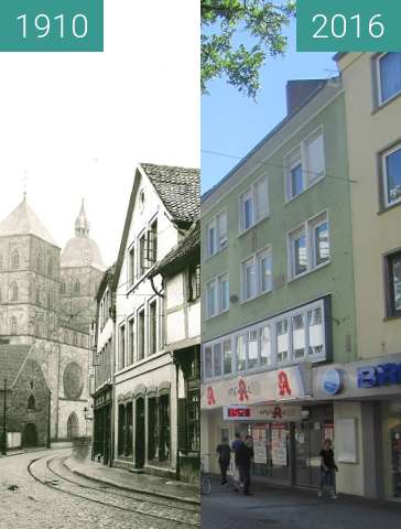 Image avant-après de Johannisstraße entre 1910 et 18 juil. 2016