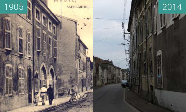 Image avant-après de Rue larzilliere-beudant entre 1905 et 19 avr. 2014